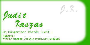 judit kaszas business card