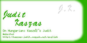 judit kaszas business card